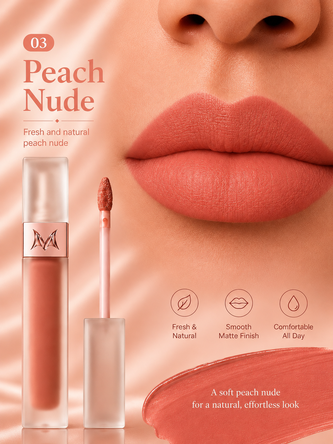 Soft velvet matte lipstick