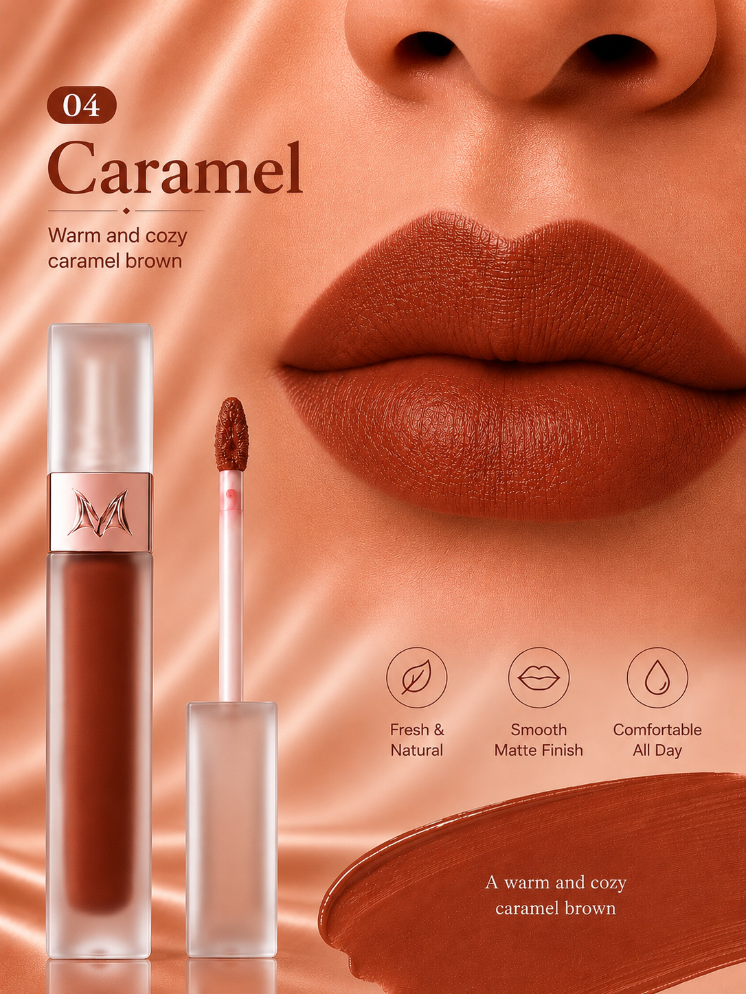 Soft velvet matte lipstick