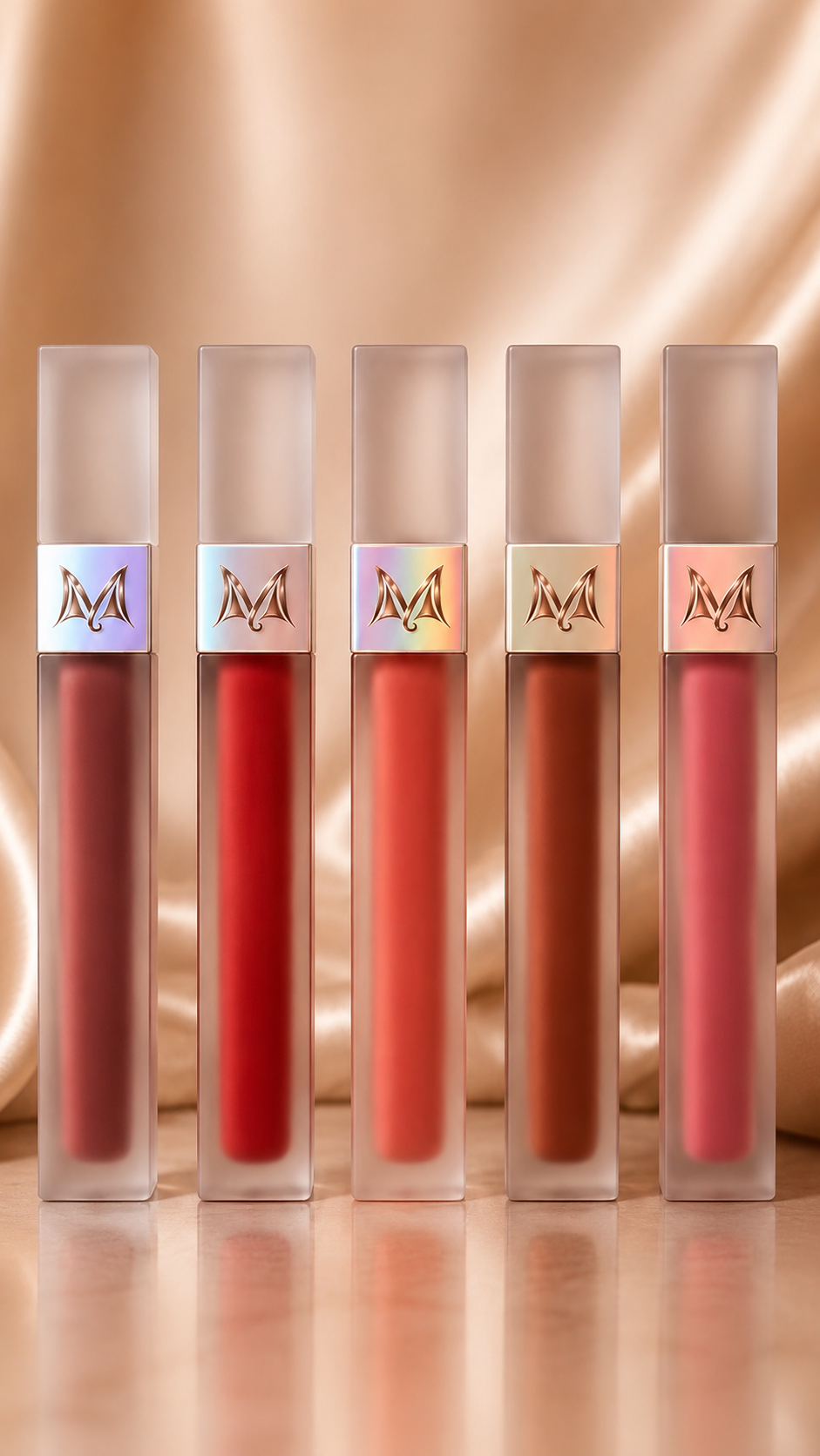 Soft velvet matte lipstick (box of 5)
